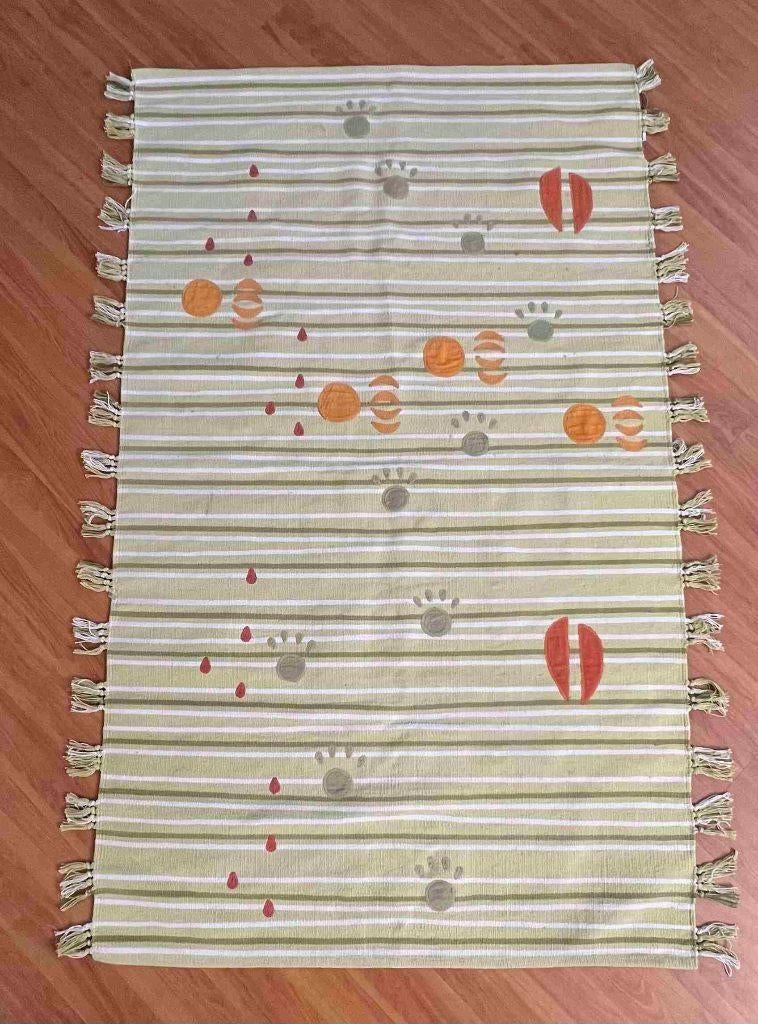 Vloerkleed groen 170/100 cm, Ophalen of Verzenden, Gebruikt, Groen, Overige stijlen