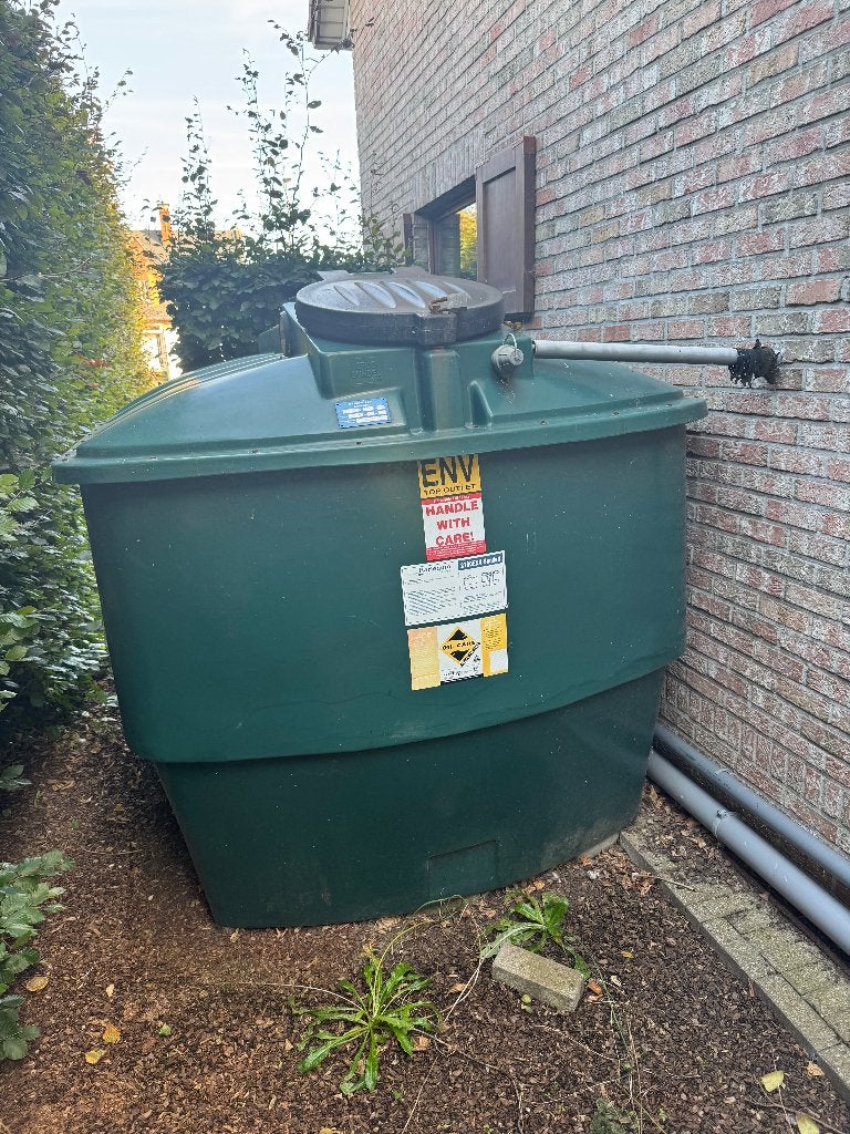 Dubbelwandige mazouttank 2700 L met lekdetectie, Bricolage & Construction, Enlèvement, Utilisé