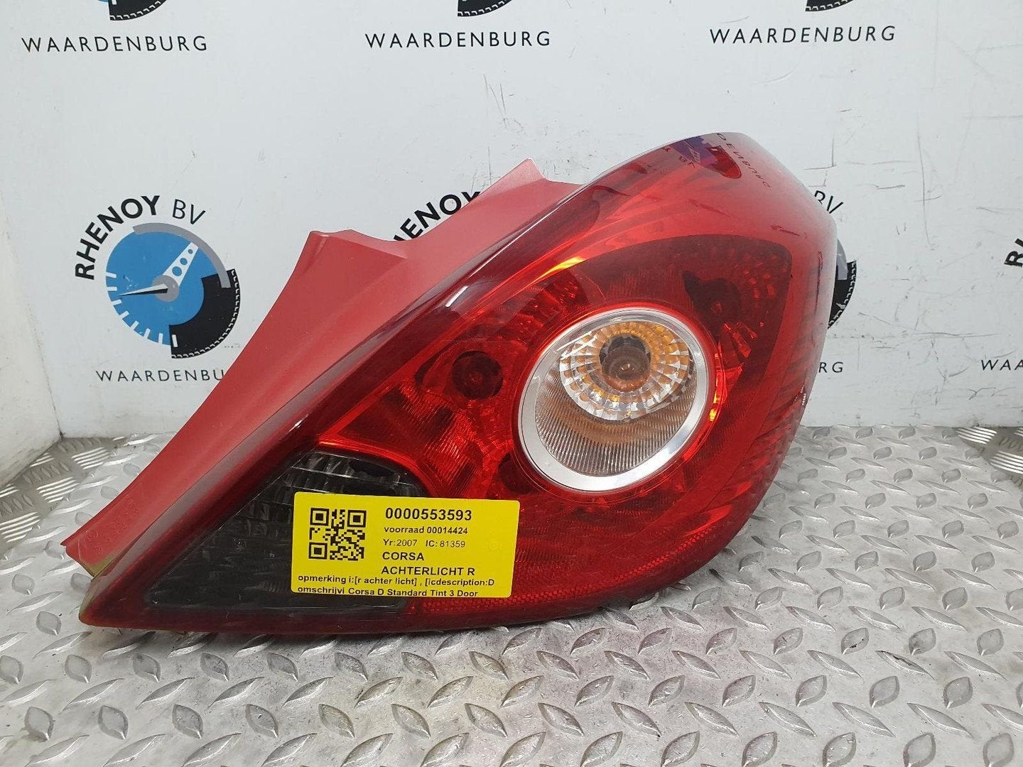 OPEL CORSA 1.2-16V Business ACHTERLICHT R 2007, Ophalen of Verzenden, Gebruikt, ARN erkend