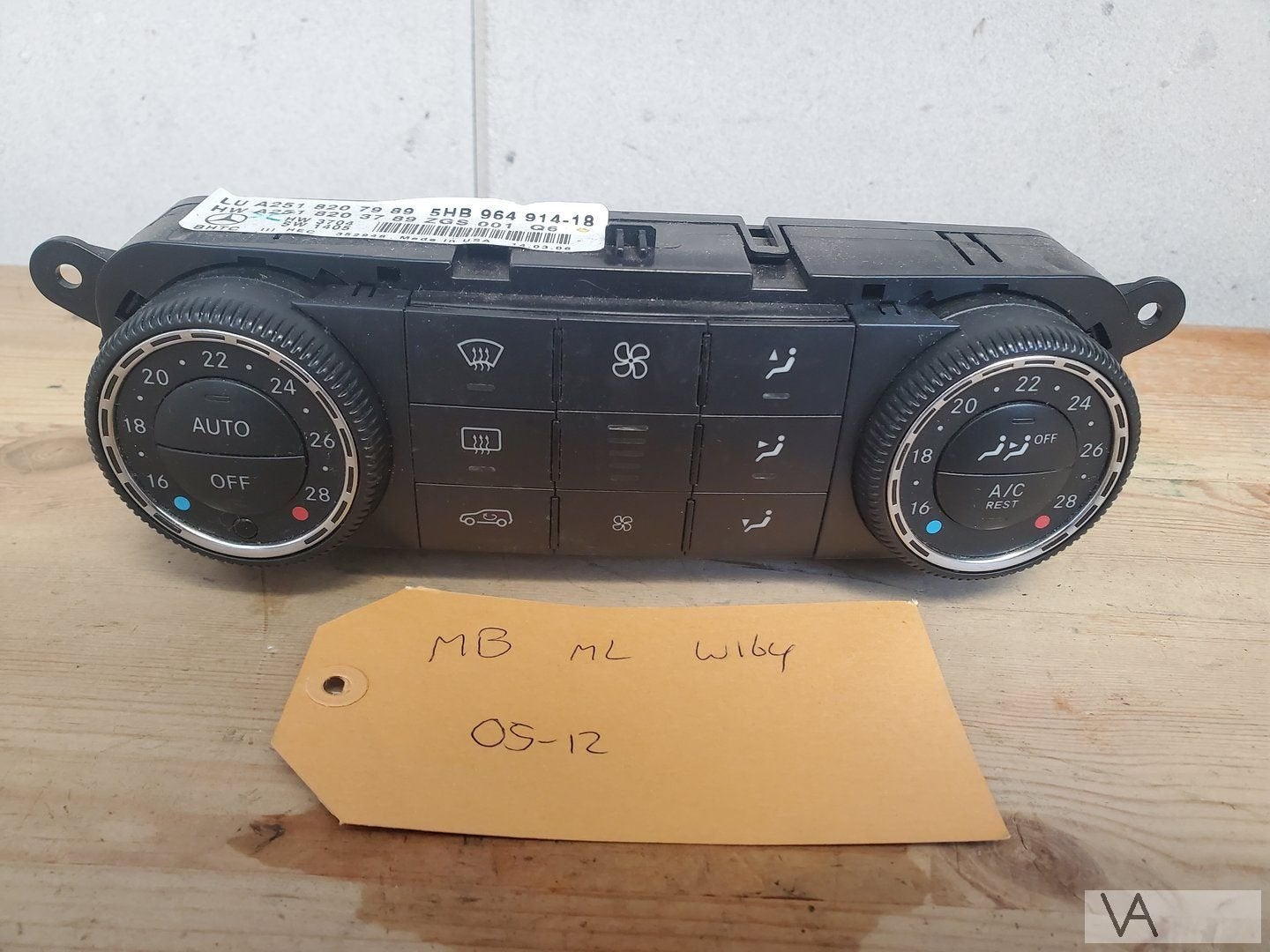 Mercedes ML W164 05 - 12 kachelbediening paneel a2518207989, Utilisé, -, -, Enlèvement ou Envoi