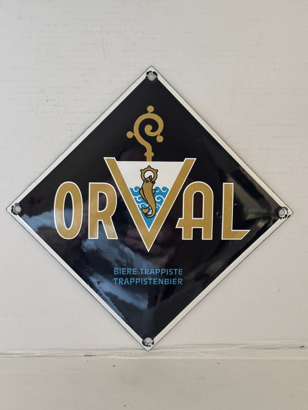 Geëmailleerde plaat Orval, Ophalen of Verzenden