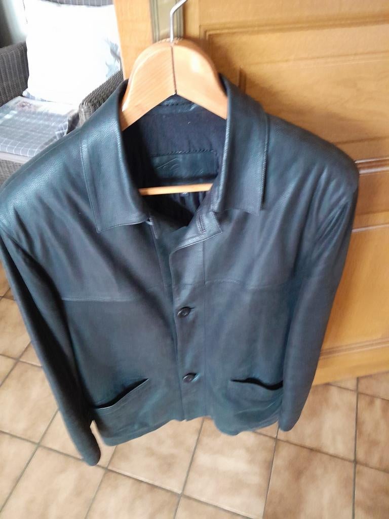 Lederen vest, Ophalen, Maat 48/50 (M)