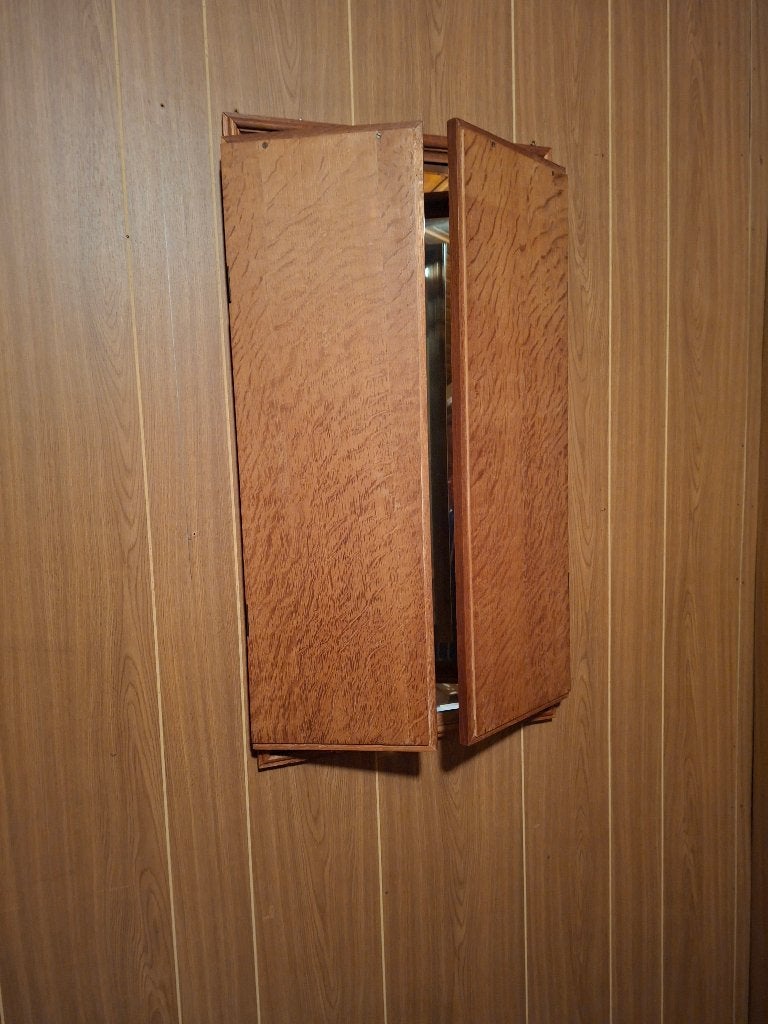 3 luik spiegel, Ophalen