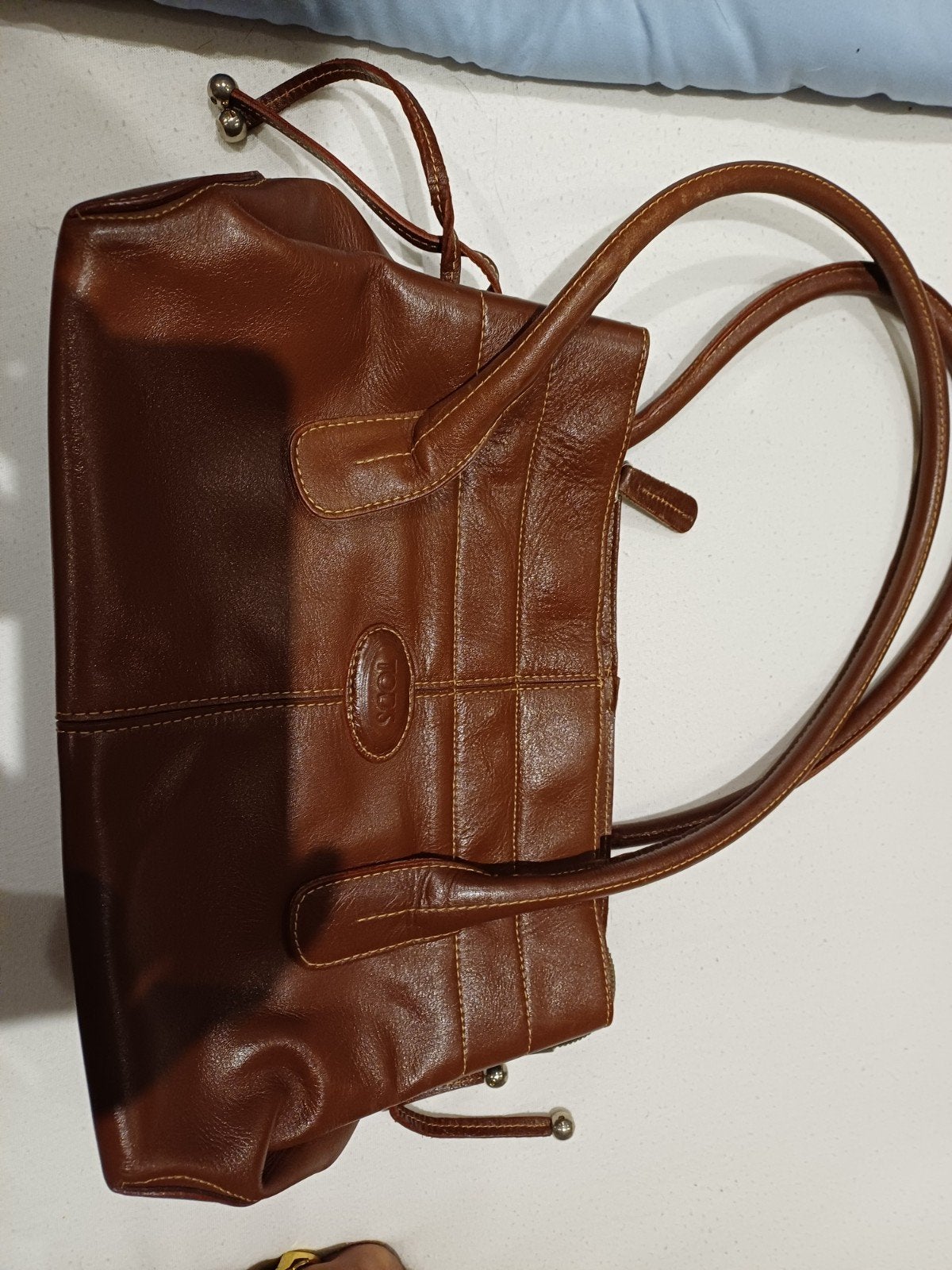 sac à main Tod's, Handtassen en Accessoires, Ophalen, Zo goed als nieuw, Bruin, Handtas