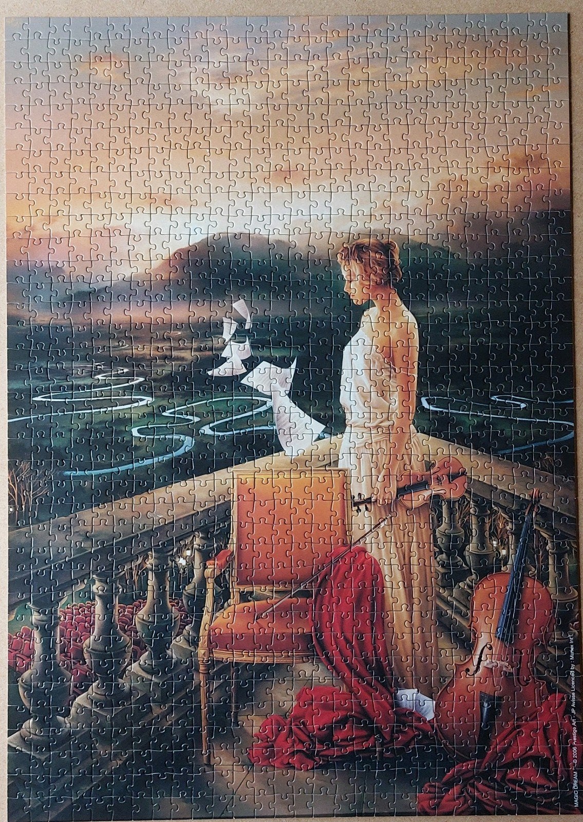 Nathan legpuzzel, 1000 stukjes, Magic Dream, Music of Silenc, Ophalen of Verzenden, 500 t/m 1500 stukjes, Gebruikt, Legpuzzel