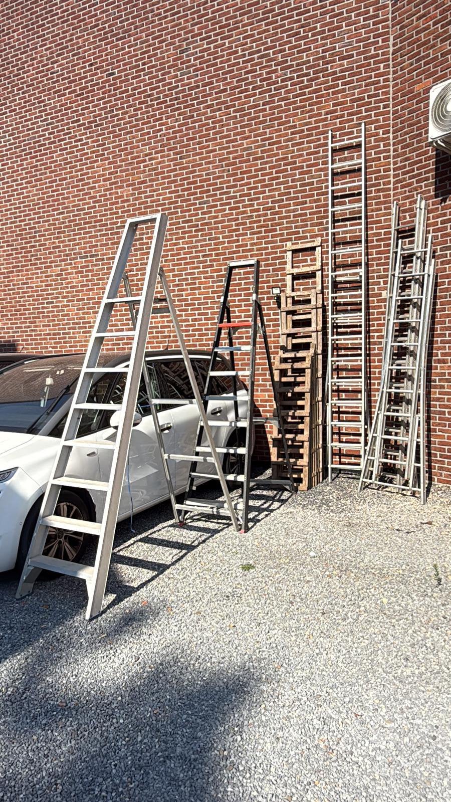 Ladders – Grote Partij – Diverse Maten, Bricolage & Construction, Échelles & Escaliers, Pliable ou rétractable/escamotable, Comme neuf