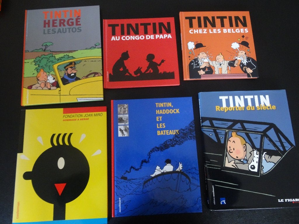Tintin - lot 6 livres, Livres, Plusieurs BD, Enlèvement ou Envoi, Comme neuf, Hergé.