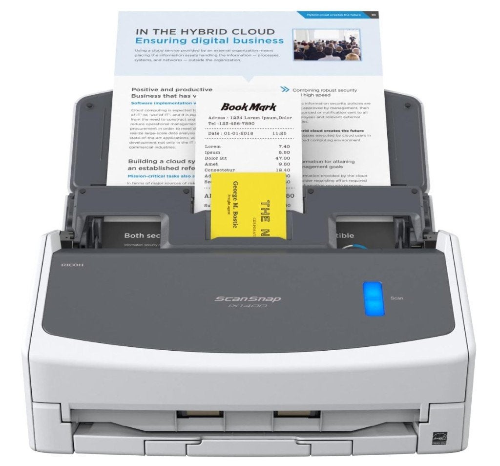 ScanSnap iX1400 A4 Duplex USB Deskt.-documentscanner met ADF, Computers en Software, Scanners, Zo goed als nieuw, Documentscanner