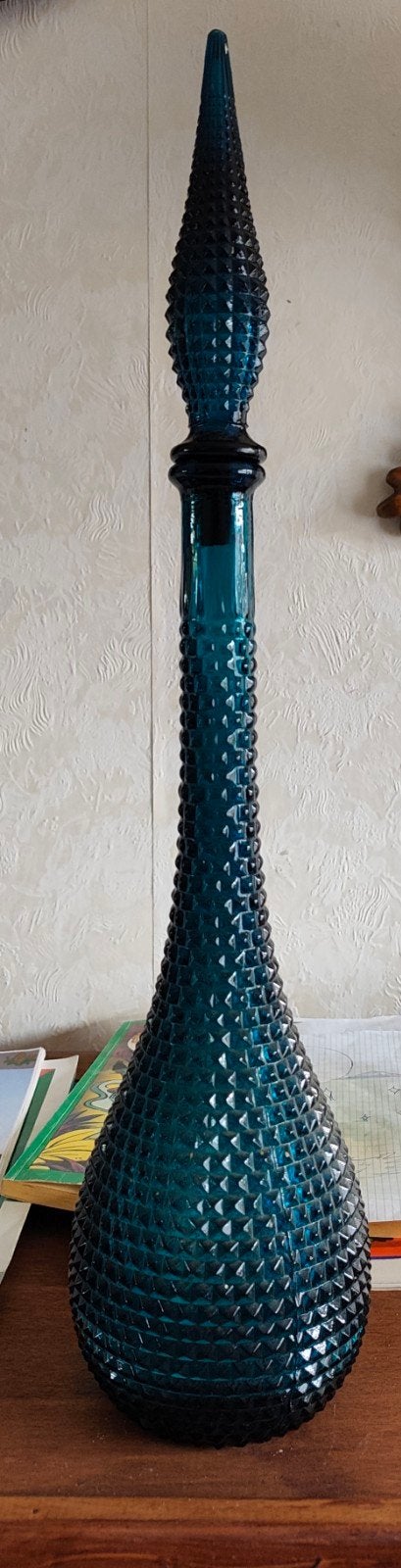 Bleu gini bottle, Ophalen