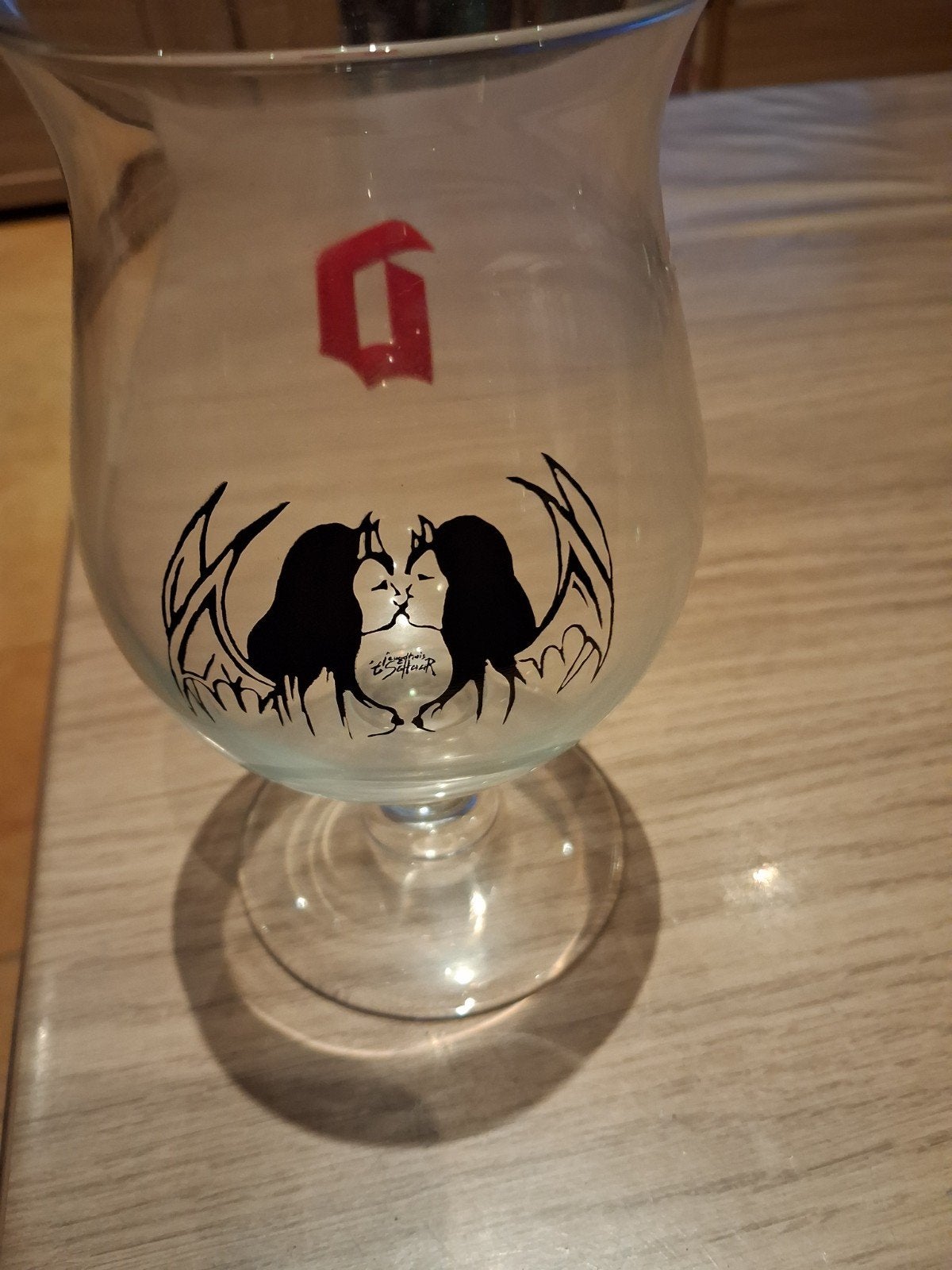 Duvel  glas 2 duveltjes, Verzamelen, Ophalen of Verzenden, Nieuw, Glas of Glazen, Duvel