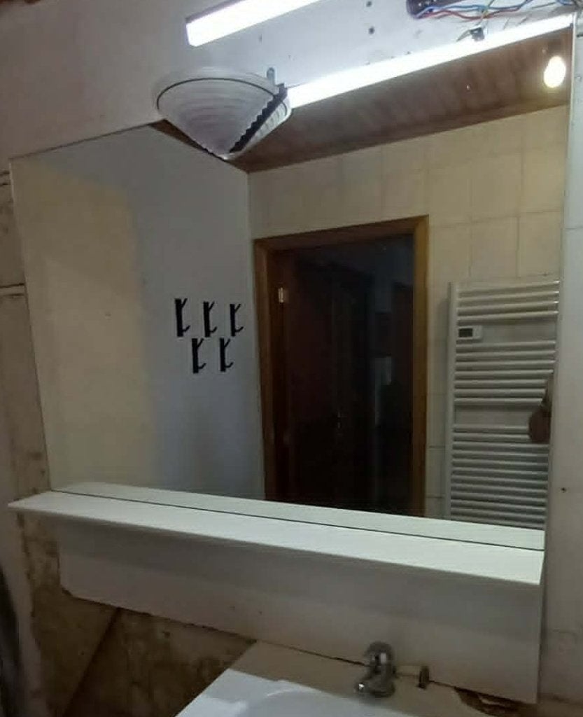 Miroir de SDB avec tablette, Maison & Meubles, Salle de bain | Meubles de Salle de bain, Moins de 25 cm, 100 à 150 cm, Enlèvement