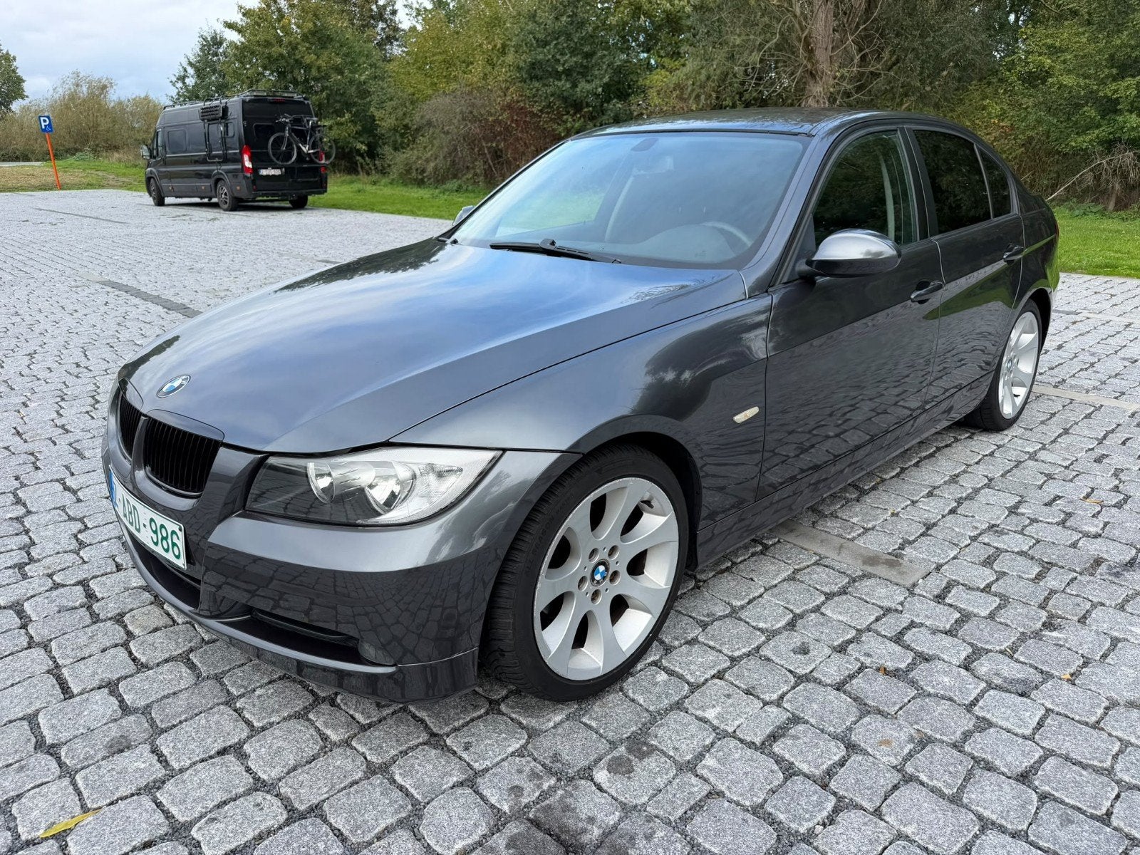 BMW 318I BENZINE E90 EURO4 AIRCO BLANCO GEKEURD TOP STAAT, Autos, Vitres électriques, Achat, Entreprise, Noir