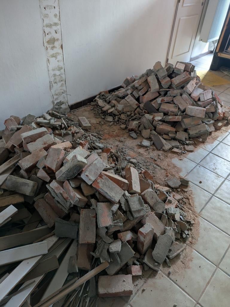 Bouwstenen gratis, Ophalen, Gebruikt, Bakstenen