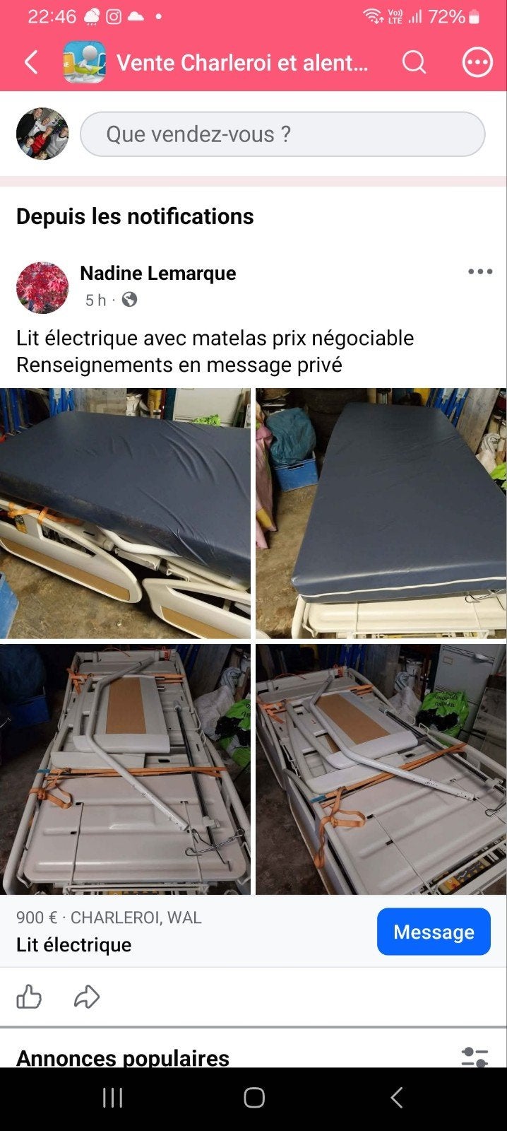 lit, Divers, Enlèvement