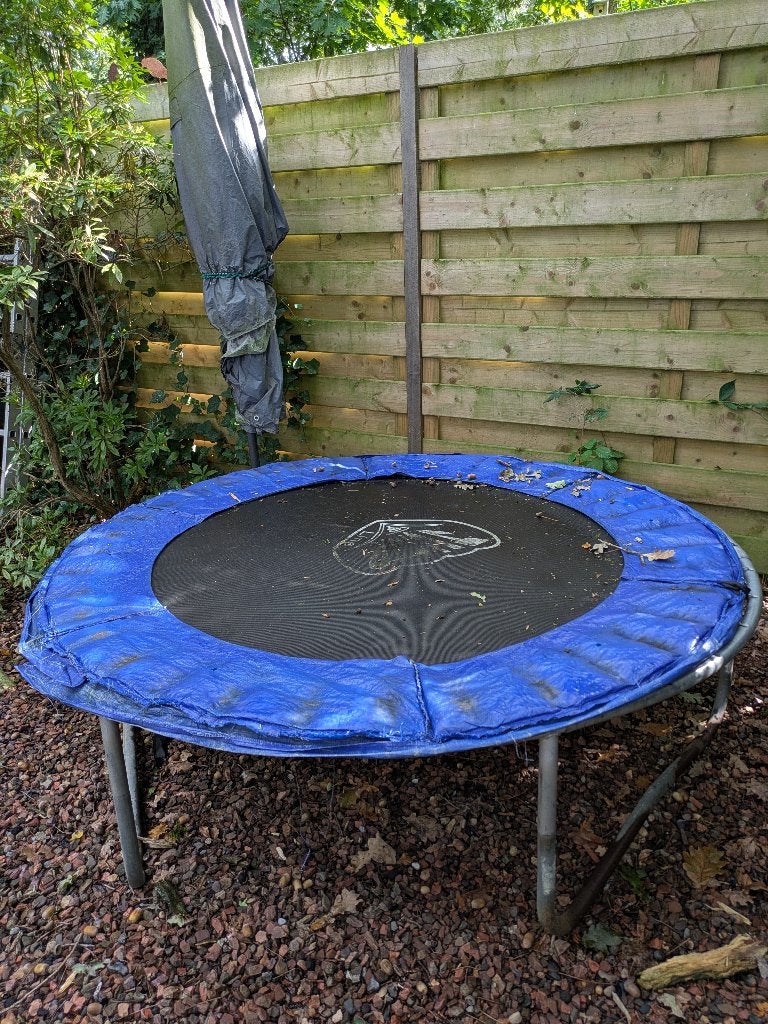 Trampoline diameter 180 cm, Ophalen, Gebruikt
