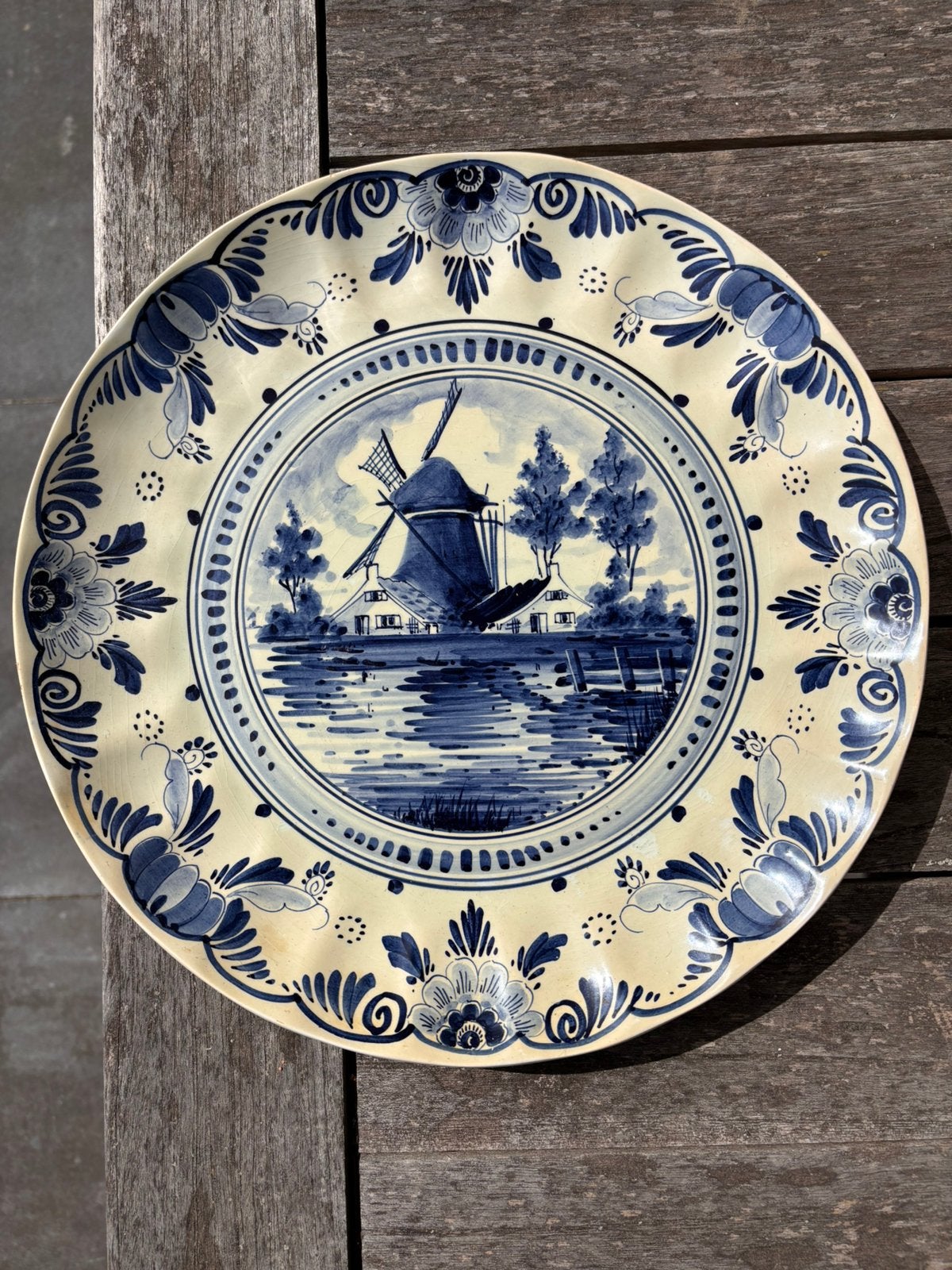 Bord Delfts Blauw, Ophalen