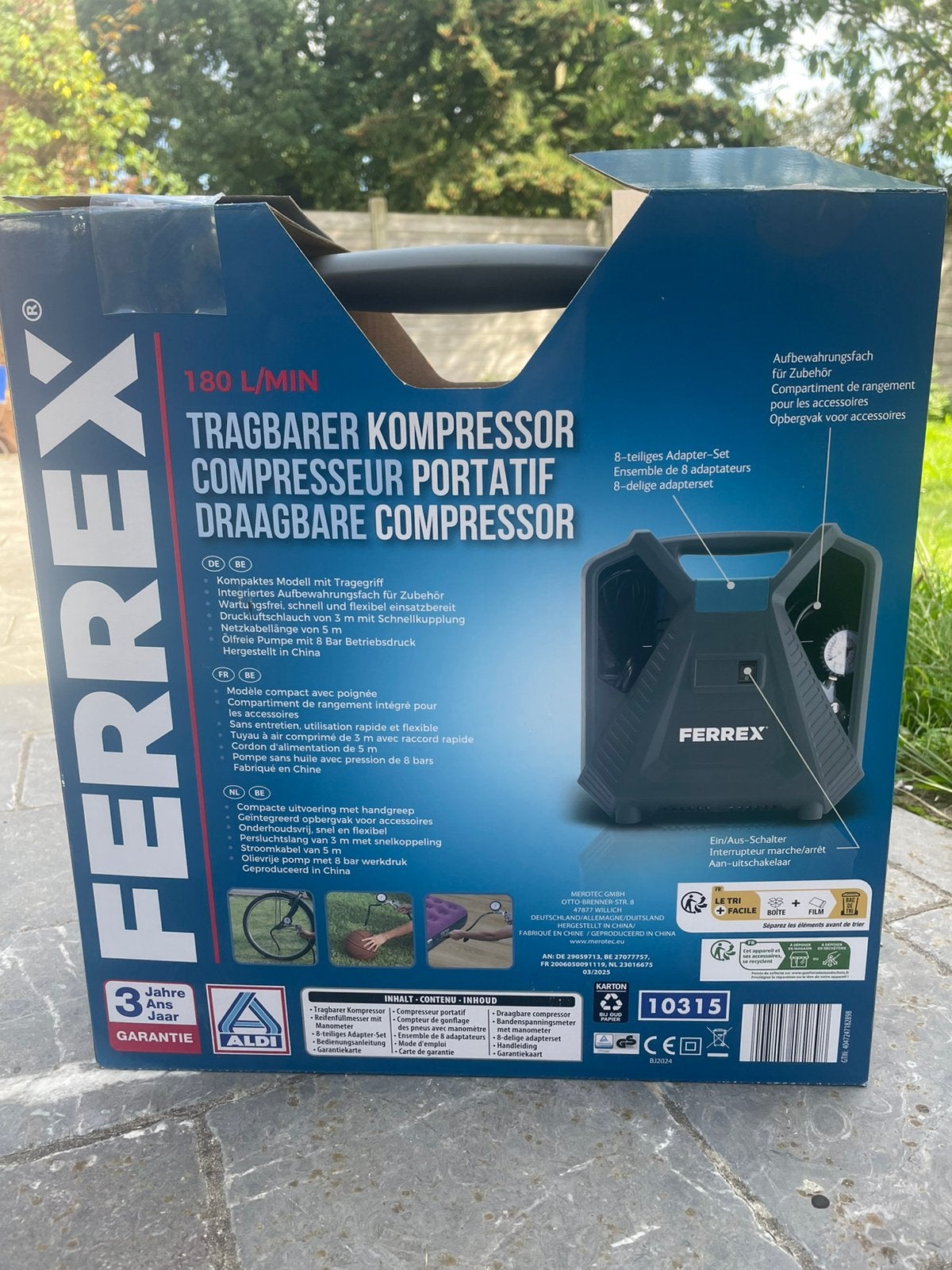 Compressor (draagbaar), Doe-het-zelf en Bouw, Compressors, Ophalen, Zo goed als nieuw