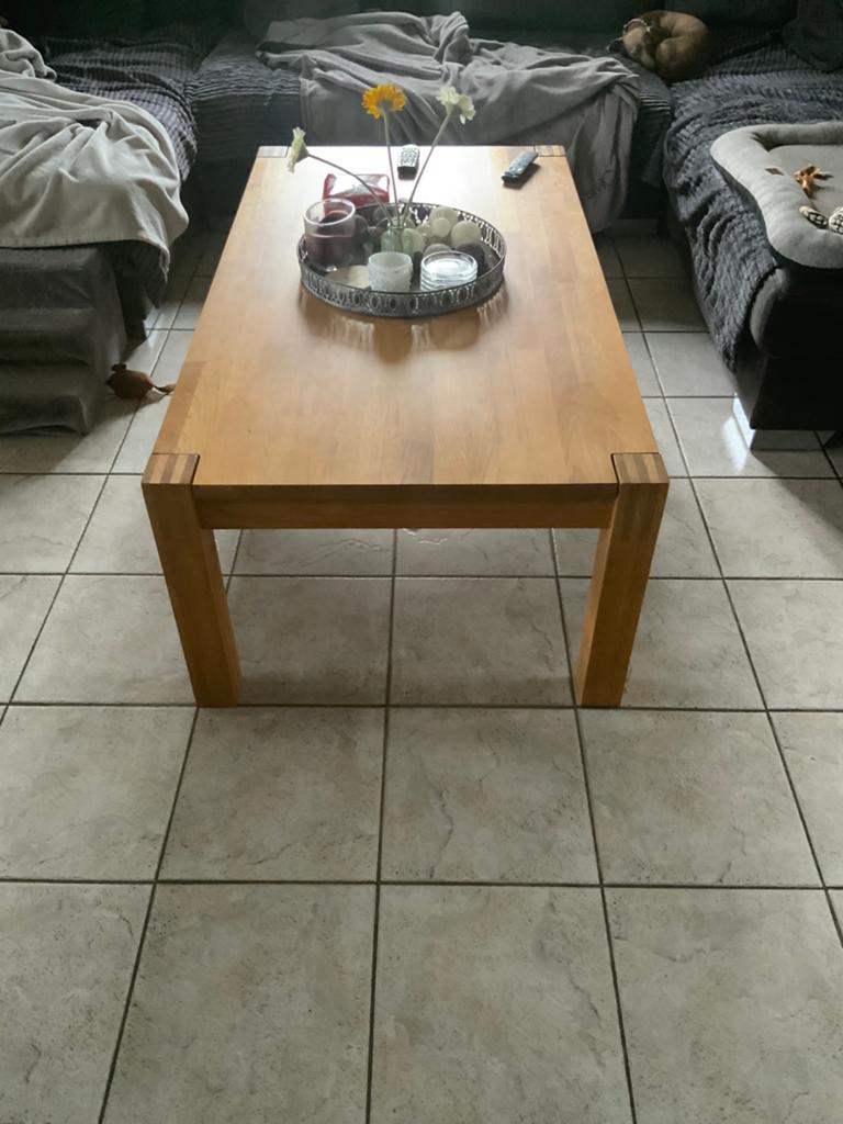 Grenen salontafel, Ophalen, Zo goed als nieuw