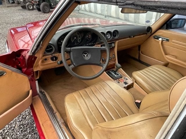 Mercedes Benz 380 SL R107 Roadster Red + Beige Leder 1985, foto 5