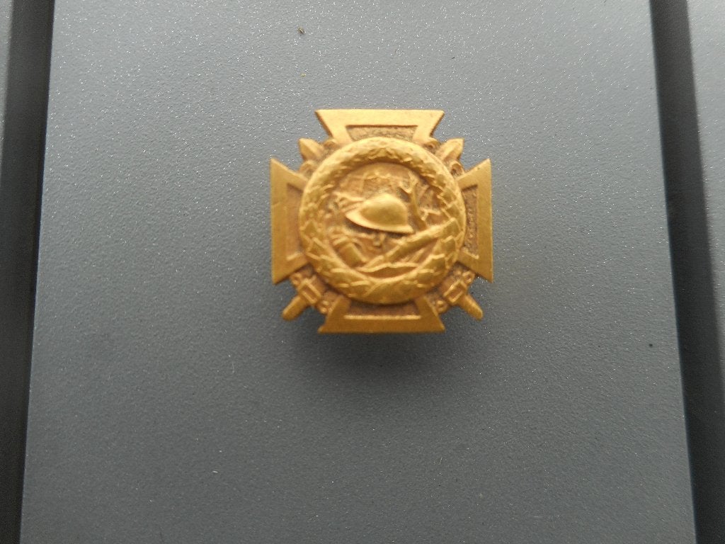 boutonnière médaille Croix du Feu soldat Belge guerre 14-18, Envoi