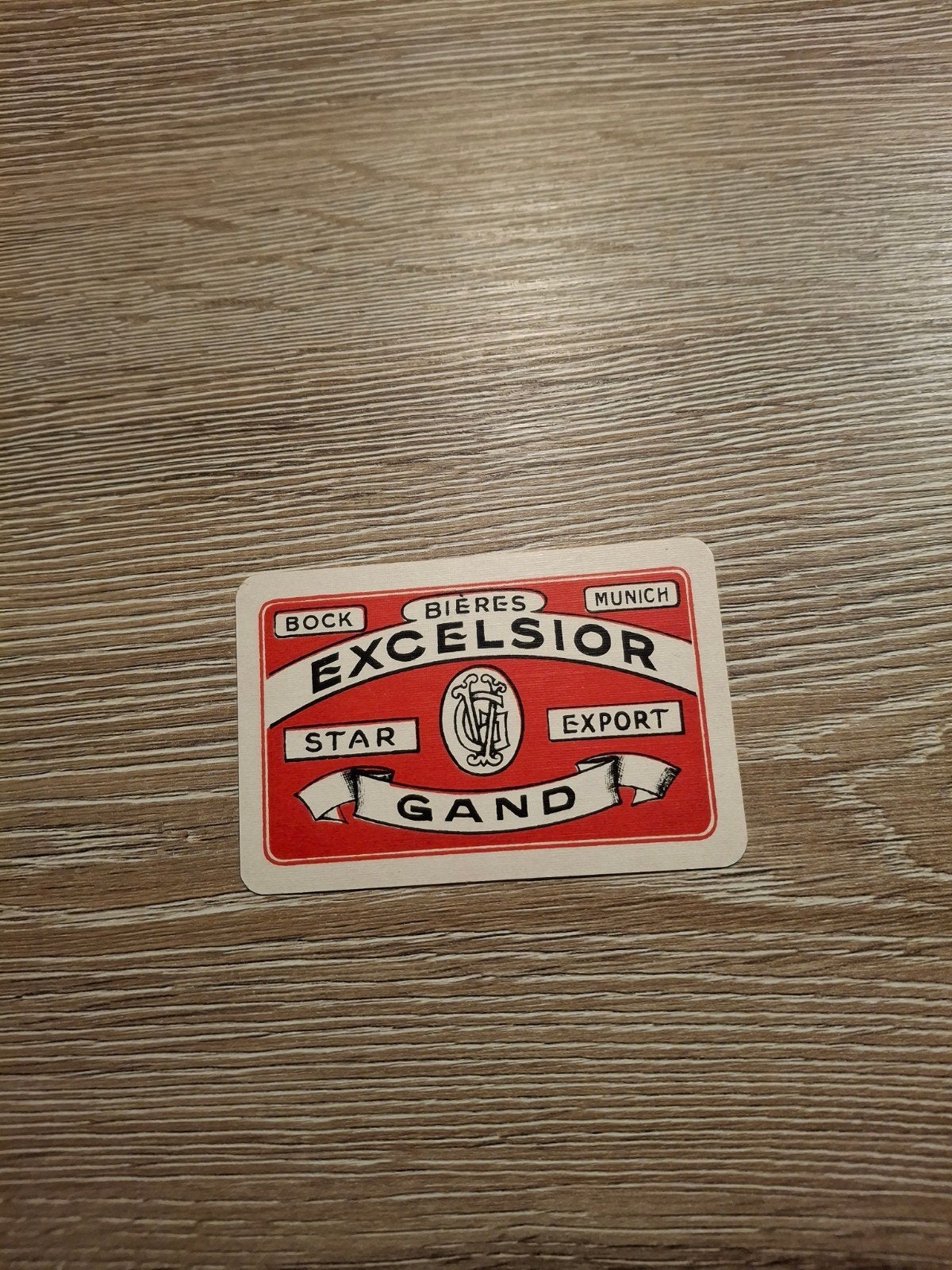 Oude speelkaart excelsior gent, Verzamelen, Ophalen of Verzenden