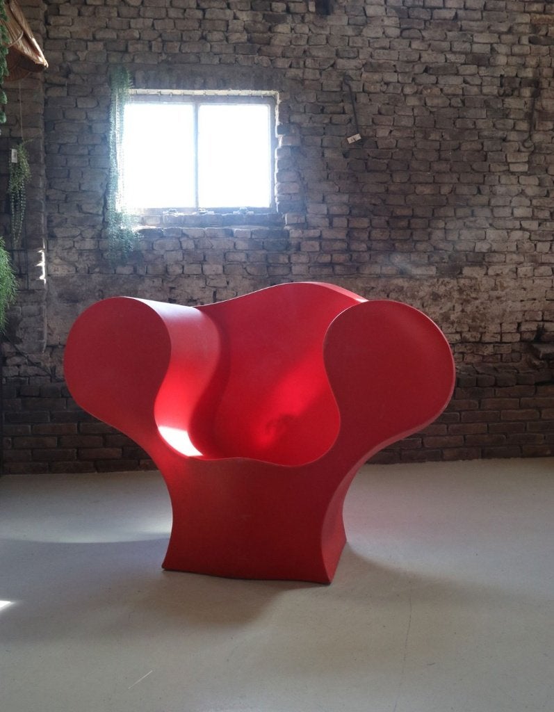 Ron Arad 'The Big Easy' fauteuil voor Moroso rood, Enlèvement