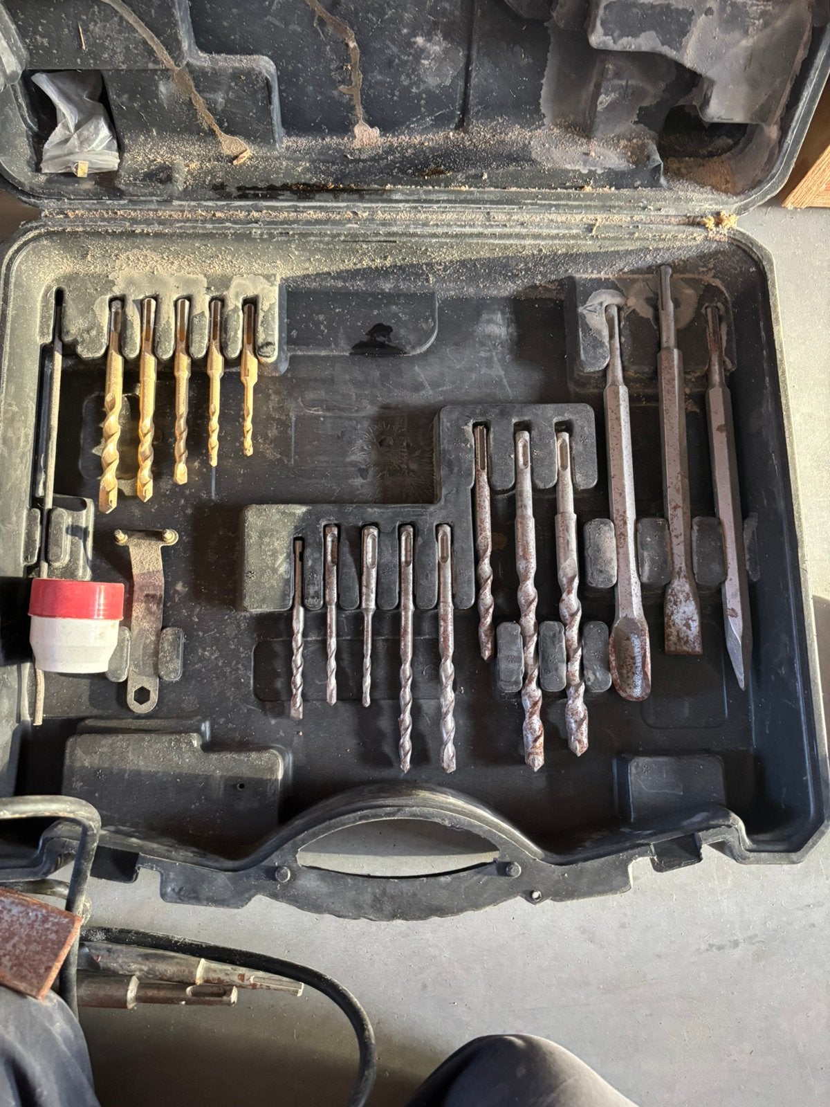 Powerplus X117 boorhamer, met een uitgebreide set SDS-boren,, Ophalen, Boor- en/of Breekhamer, Klopboormechanisme, Gebruikt