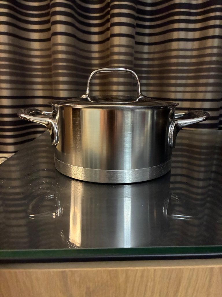 Demeyere kookpot Atlantis 7 18cm, Huis en Inrichting, Keuken | Potten en Pannen, Ophalen, Inox, Demeyere, Geschikt voor inductie