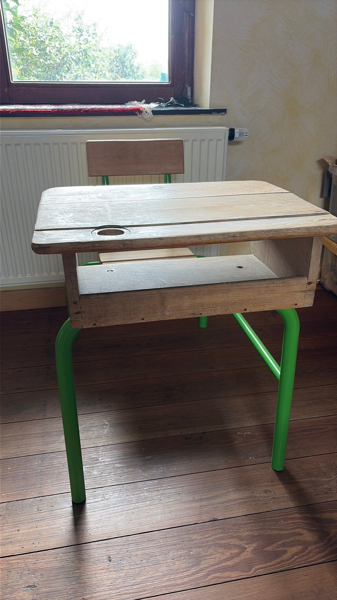 Ancienne table d’école, Bureau d'écolier, Enlèvement, Utilisé, 85 cm