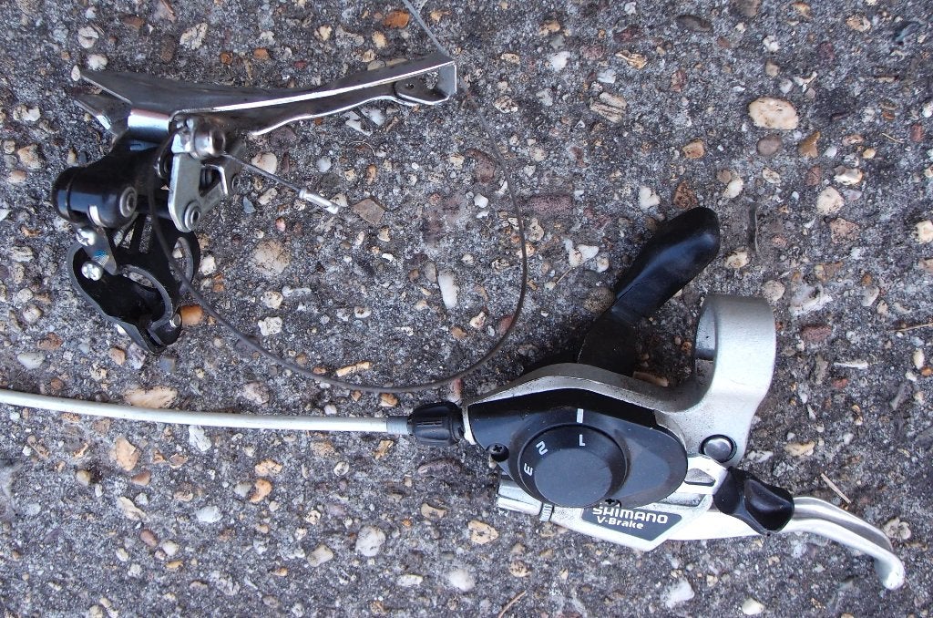 mtb shifters shimano v-brake & derailleurs, Fietsen en Brommers, Ophalen, Gebruikt, Shimano