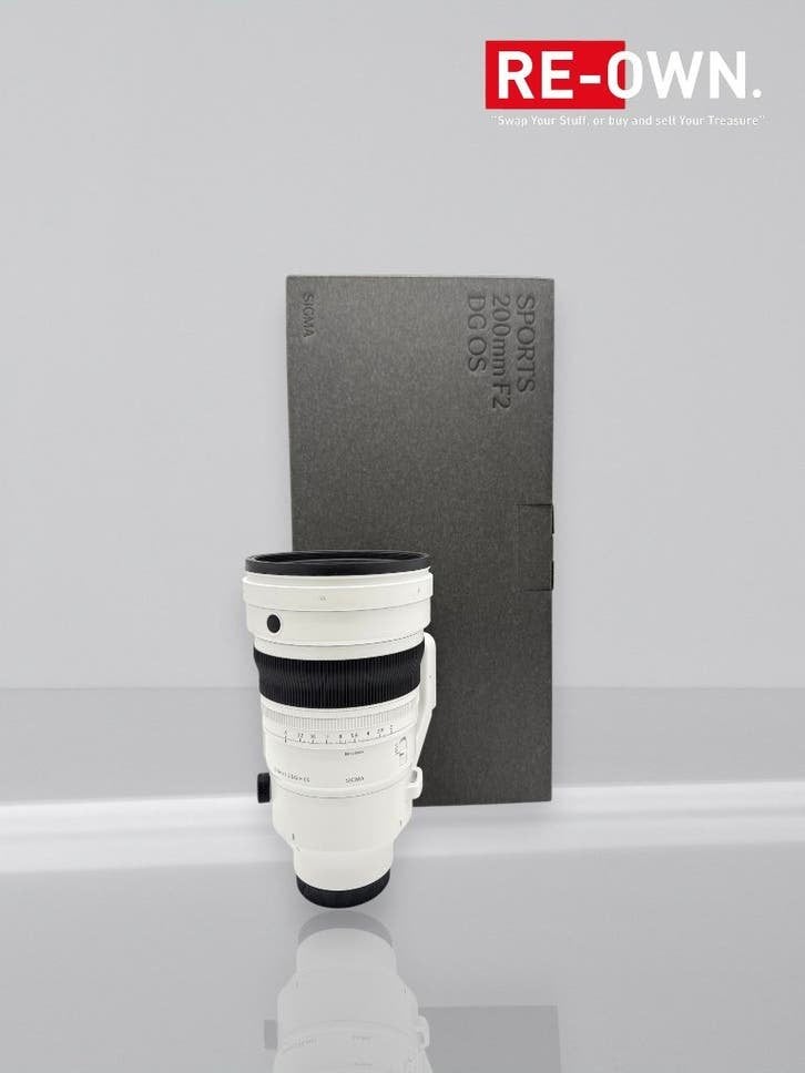 Sigma 200mm F/2.0 DG OS Sports L-mount | Nieuwstaat | Doos, Monture L, Sigma, Enlèvement ou Envoi, ,