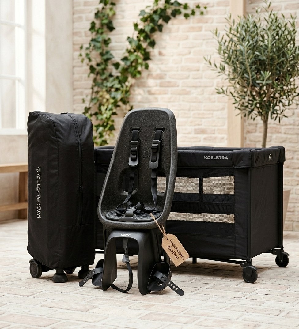 set: Thule Yepp Nexxt Maxi & Koelstra Mobiel Reisbed (Zwart), Enlèvement ou Envoi, Comme neuf