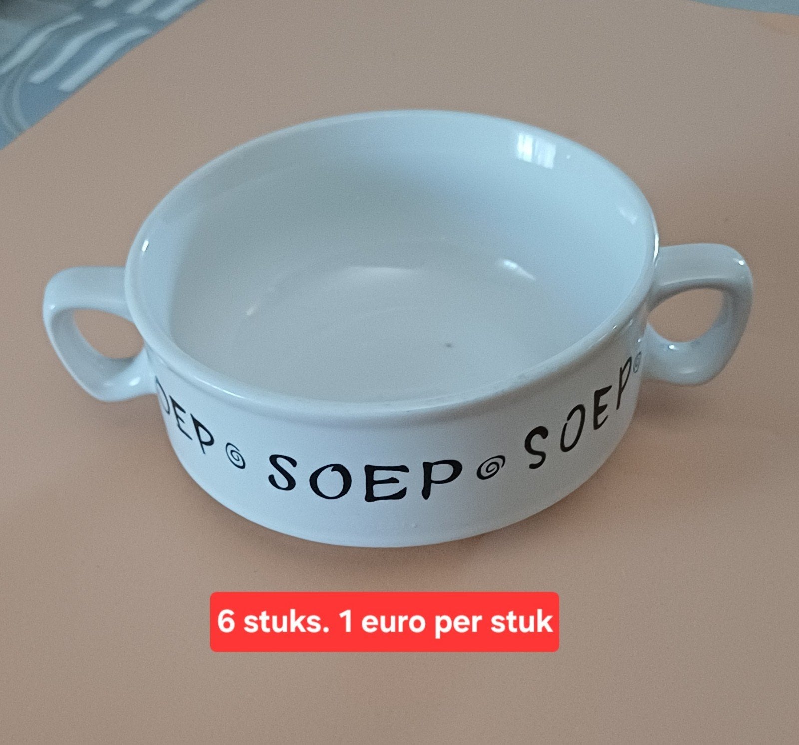 soepkommen, Ophalen