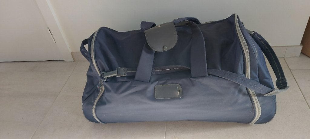 Donkerblauwe reistas, 30 cm of meer, Gebruikt, Blauw, 80 cm of meer