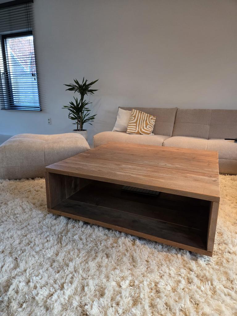 Salontafel steigerhout, Huis en Inrichting, Tafels | Salontafels, Ophalen, Gebruikt