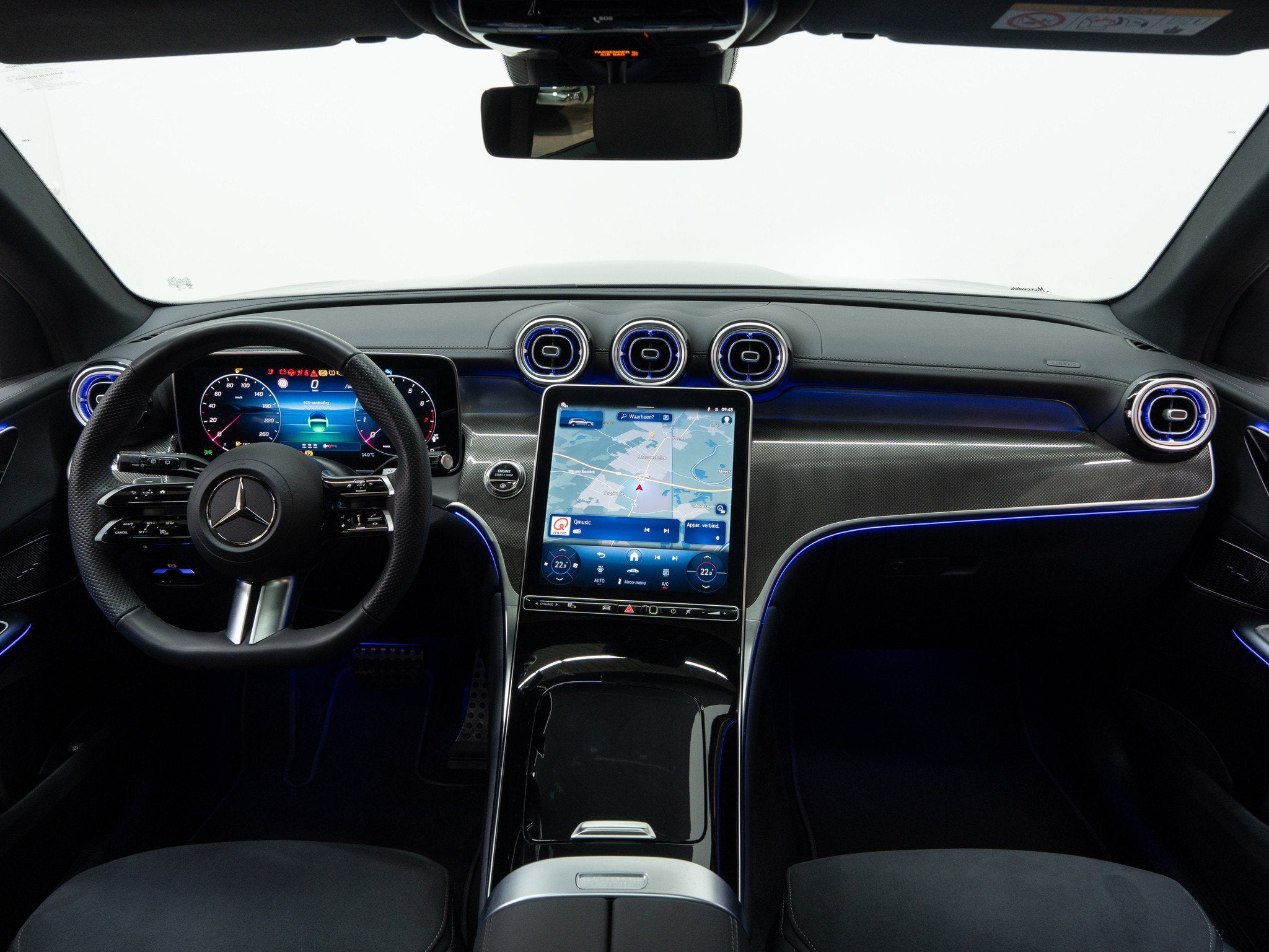Mercedes-Benz GLC 300 4M AMG Night 20" PANORAMA Trekhaak 360, Autos, 170 g/km, Entreprise, Carnet d'entretien, Alcantara
