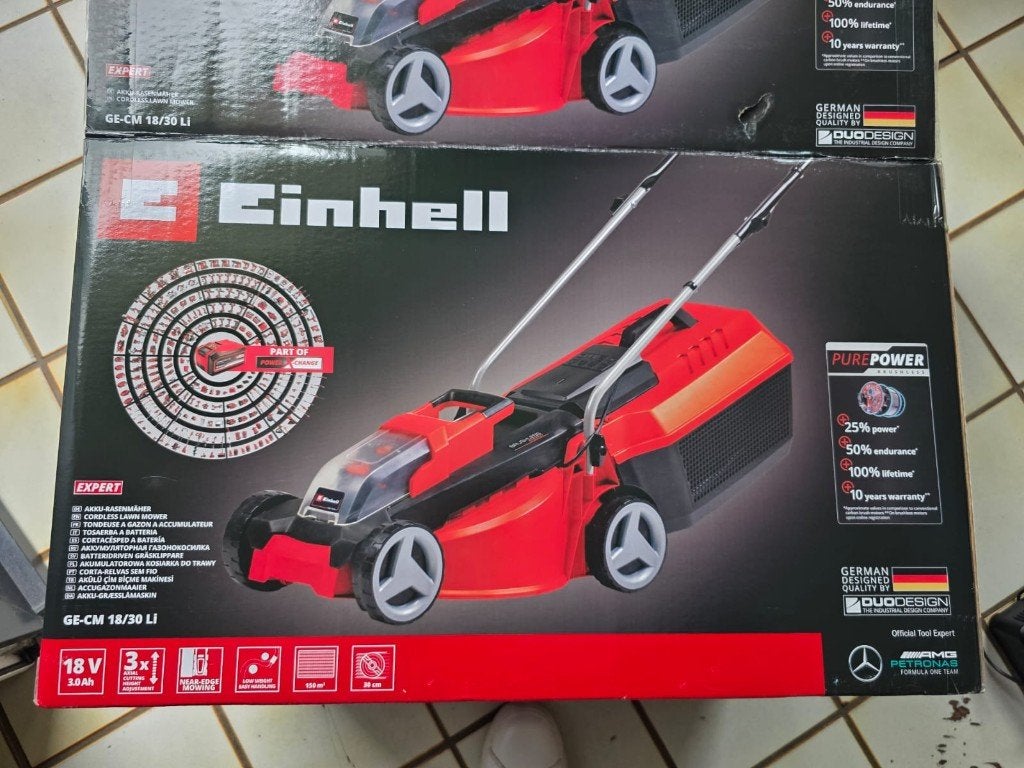 Grasmachine voor kleine tuin, Ophalen, Cirkelmaaier, Mulchfunctie, Accu-grasmaaier