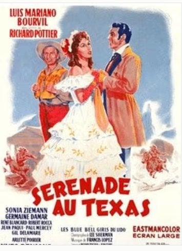 Film en 35 m/m ( extrait ) " SERENADE AU TEXAS ", Enlèvement, Film 35 mm