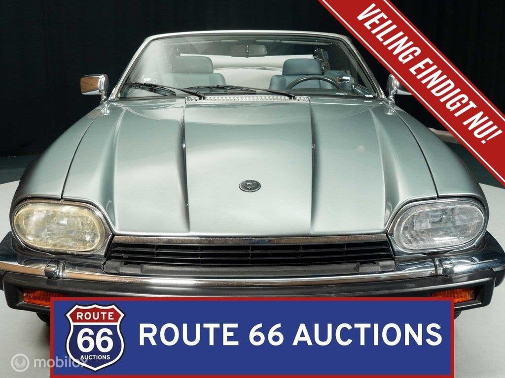 Jaguar XJS12 Cabriolet | 1992 | Route 66 Auctions, Auto's, Zwart, Bedrijf, Handgeschakeld, Overige carrosserie