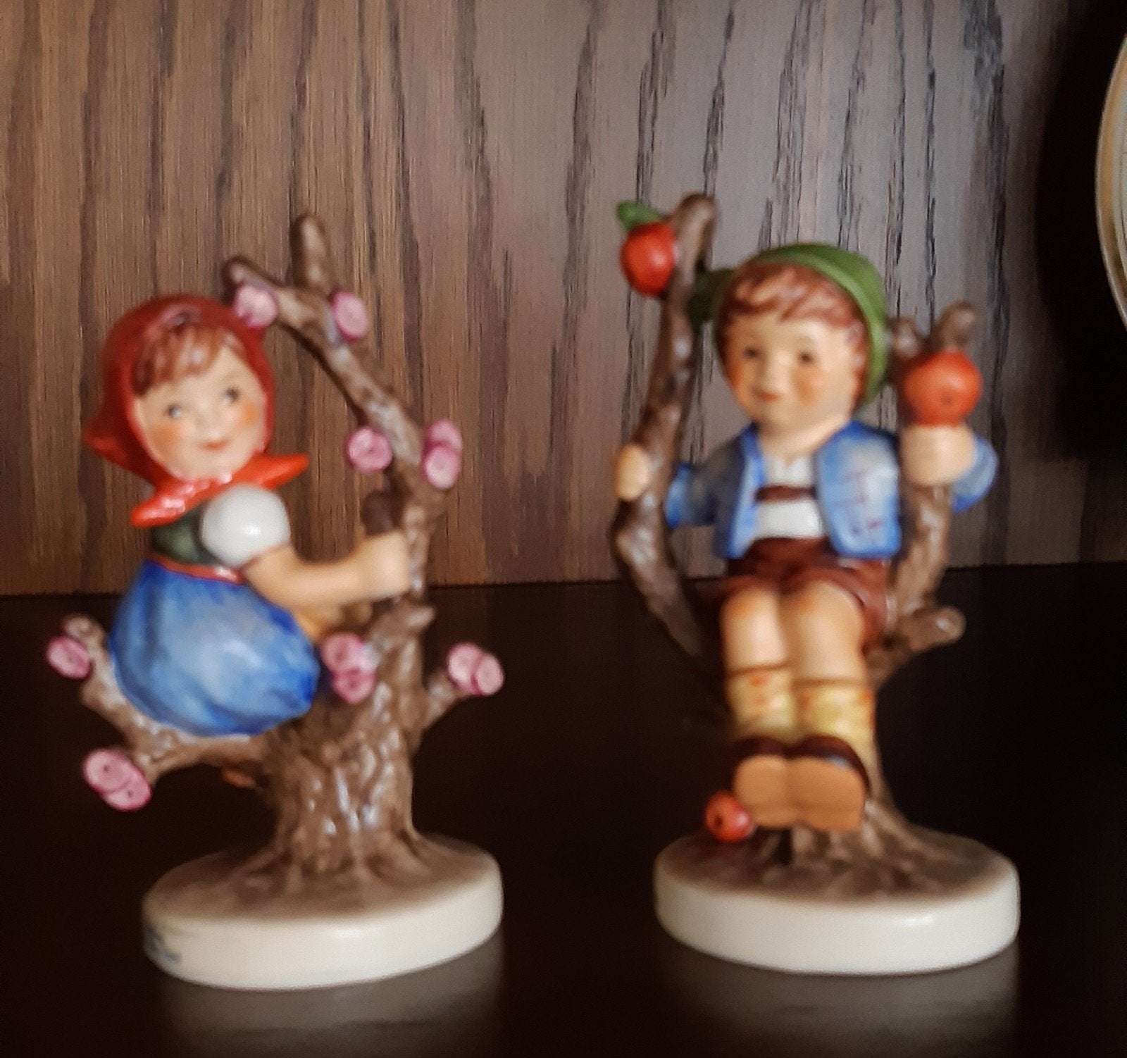 Hummel duo "Apple Tree Girl" & "Apple Tree Boy", Antiek en Kunst, Ophalen