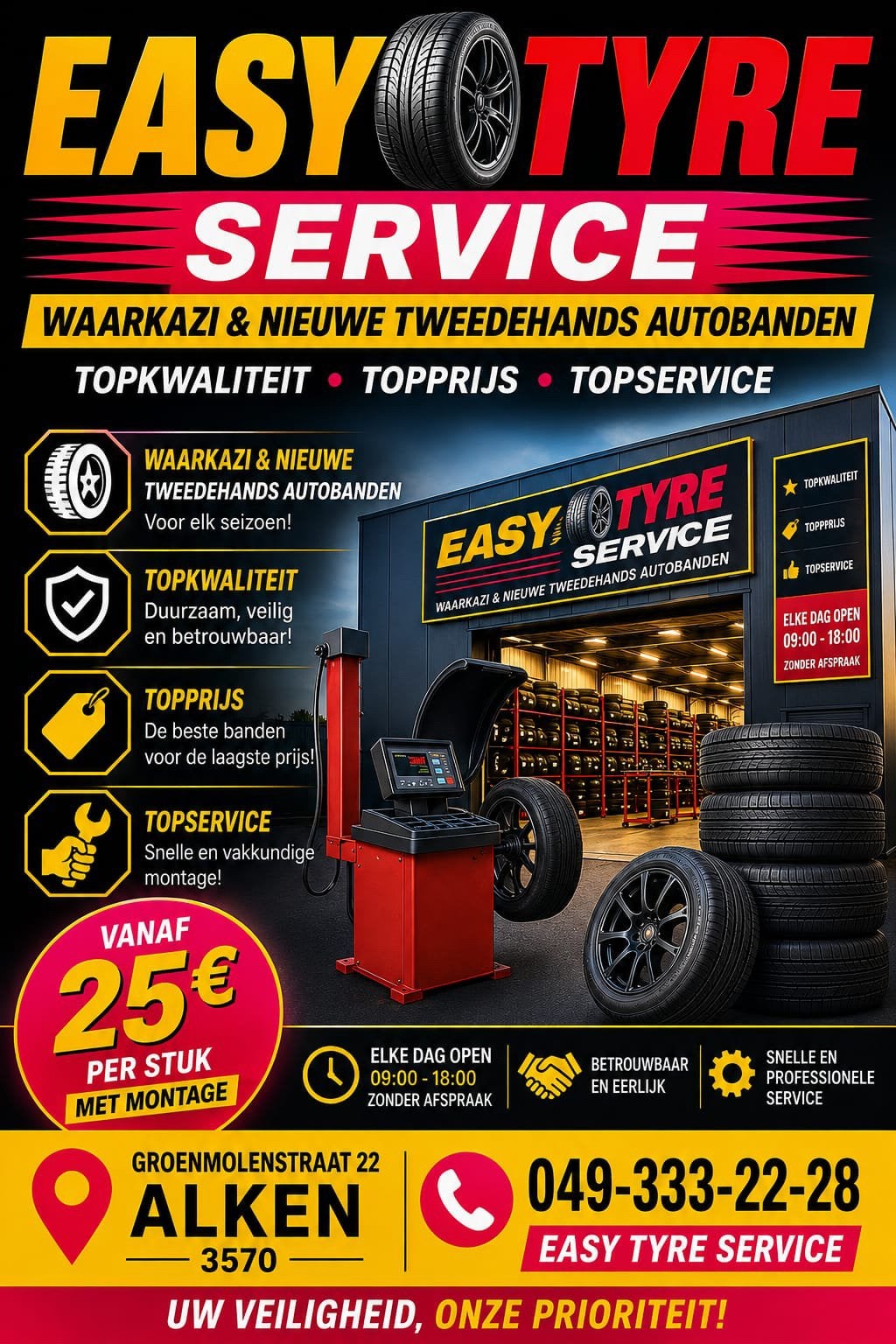 Topkwaliteit  Top banden  Topprijs  Topservice, Ophalen of Verzenden