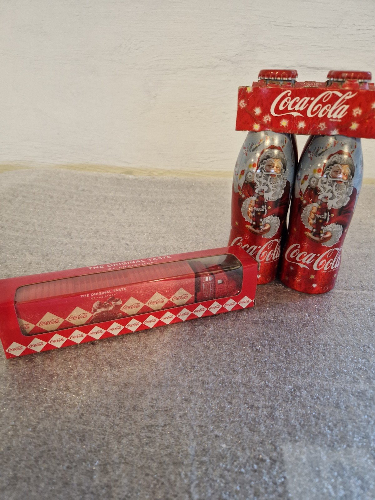 Coca cola kerst truck en flesjes, Verzamelen, Ophalen of Verzenden