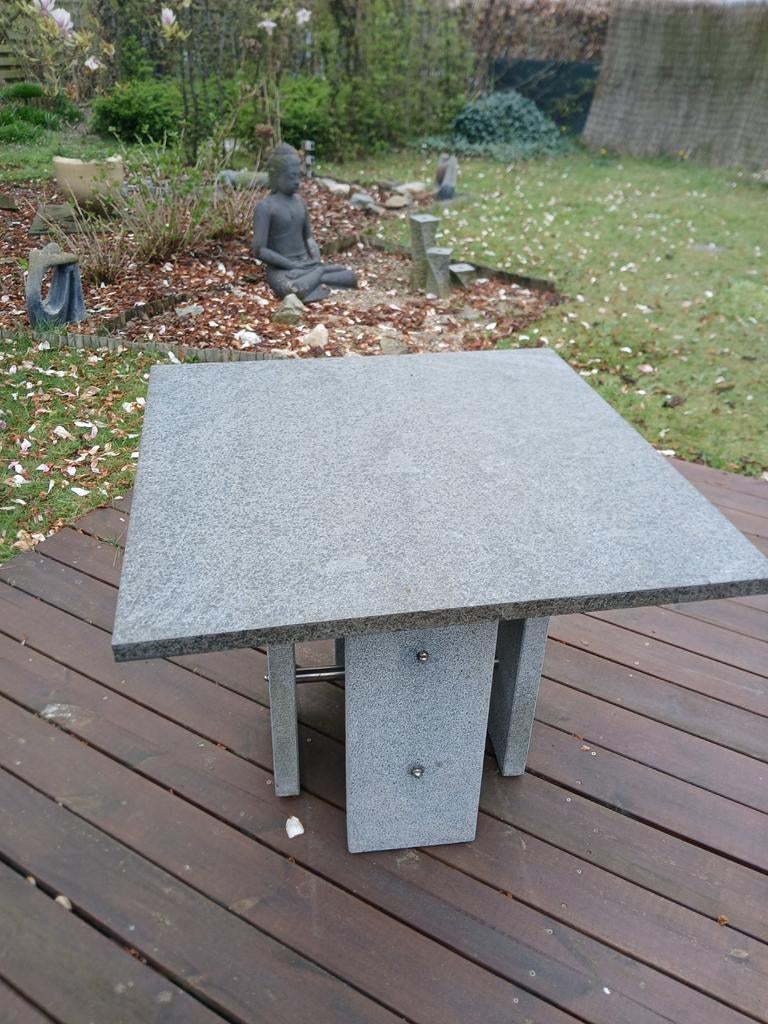 Granieten tuintafel, Tuin en Terras, Tuintafels, Ophalen