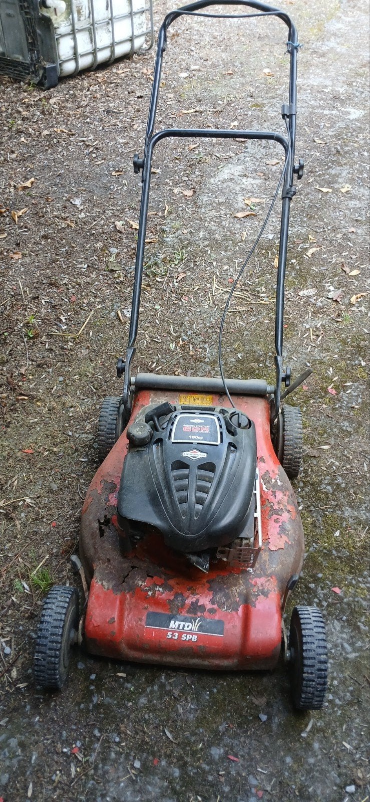 Tondeuse 53 cm, Ophalen