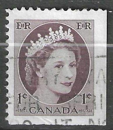 Canada 1954 - Yvert 267 RO - Koningin Elisabeth II (ST), Postzegels en Munten, Postzegels | Amerika, Gestempeld, Verzenden