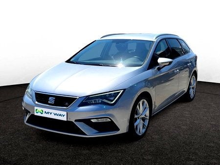 Seat Leon ST FR*AUTOMAAT*150PK*CARPLAY*GPS*SENSOREN*TREKHAAK, Argent ou Gris, Leon, Break, Automatique
