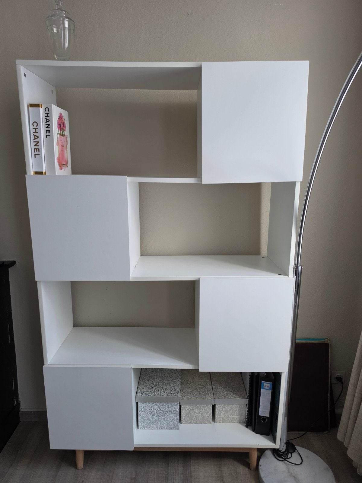 Meuble étagère blanc, Enlèvement, Comme neuf, Étagère