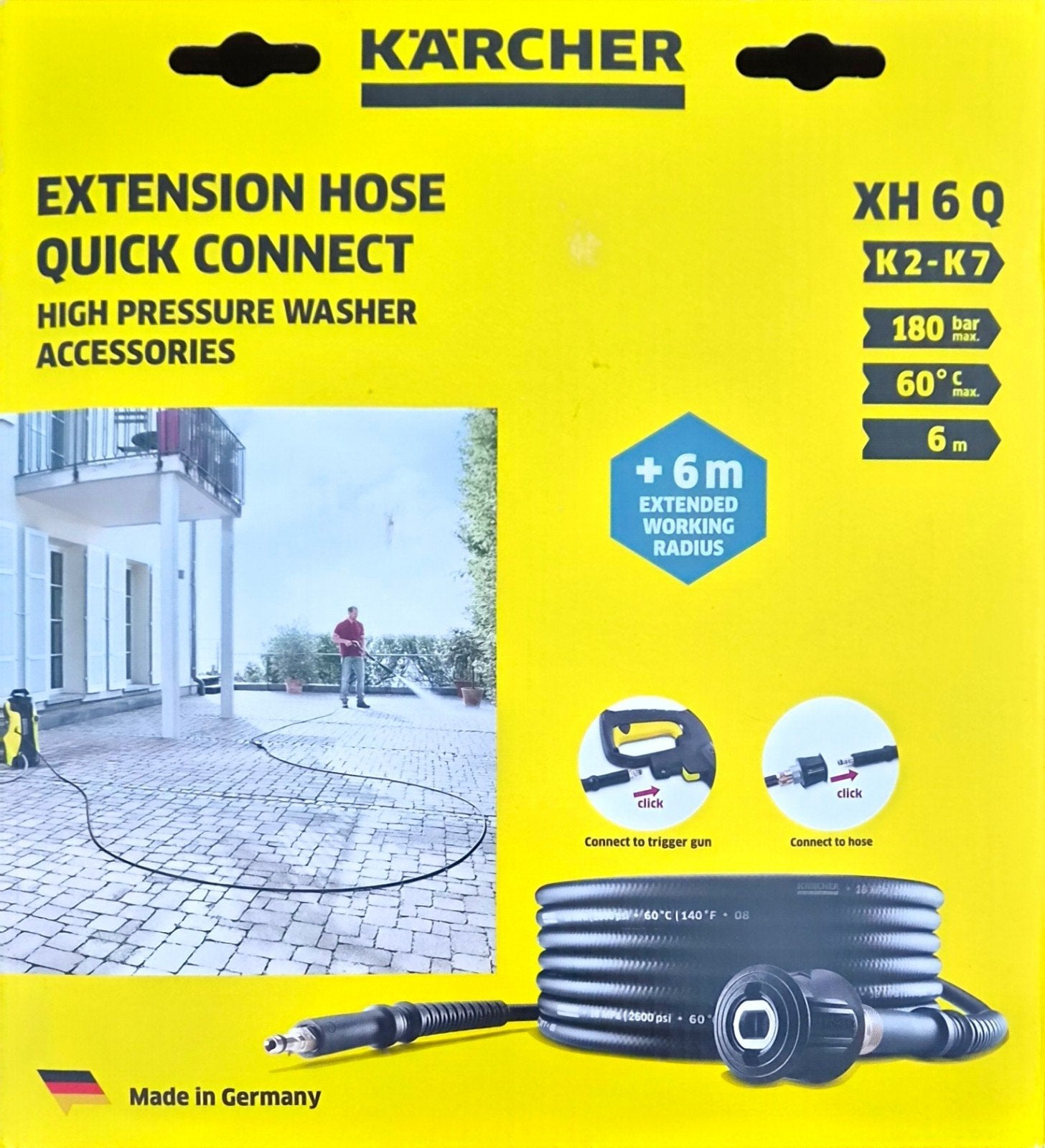 Karcher slangverlenging van 6 m, Ophalen of Verzenden, Nieuw
