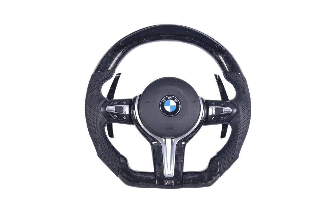 BMW M Sportstuur forged carbon & LED 1 2 3 4 5 6 F-serie, Auto-onderdelen, Verzenden, Custom steering, Wilp, Nieuw