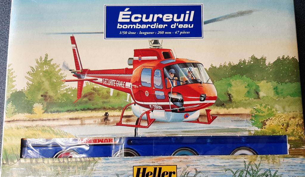 HELLER 1:50 Ecureuil Helicopter Bonbardier d’eau, Hobby en Vrije tijd, Modelbouw | Vliegtuigen en Helikopters, Zo goed als nieuw